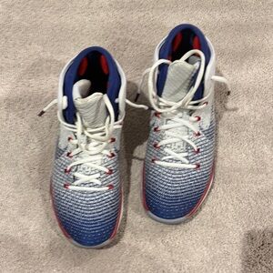 Gently used ((indoor only)) Sz 10 Jordan 31 ‘Olympic’  NO BOX